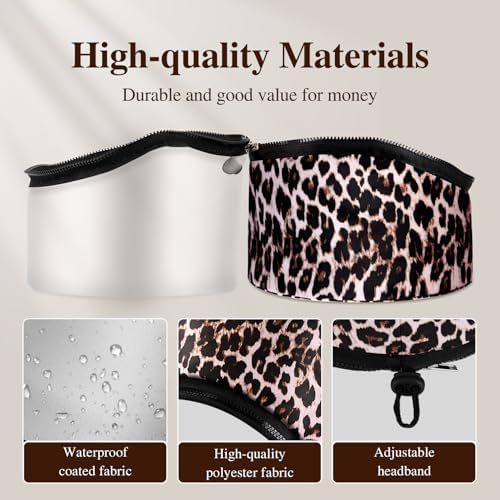 Heat Cap Leopard Thermal Steam Cap - 10-Level Heating for Deep Conditioning Natural and Black Hair at Home - Image 5