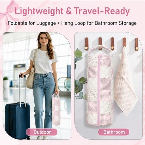 Hair Tool Organizer Travel Bag for Curling Irons & Dryers (Ethnic Pink) - Image 2