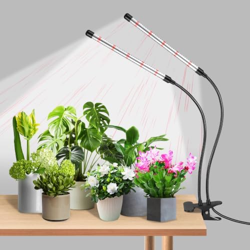 Full Spectrum LED Grow Light, Clip On Plant Growing Lamp for Indoor Plants by Pxhnozvi