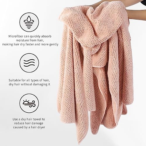Microfiber Hair Towel Quick Dry Hair Towel Hair Drying Towels Suitable for All Kinds of Hair Ultra Absorbent Long and Thick Hair 20X40inch Green (1pcs) - Image 4