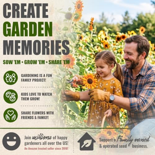 Seed Needs Sunflower Seeds Variety Pack of 6 Flowers for a Butterfly Garden - Image 4
