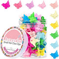 JASVERLIN Butterfly Clips for Women, 90s Mini Cute Hair Clips 50 Pcs by JASVERLIN