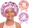 YANIBEST 2 PCS Soft Satin Bonnet, Overnight Protection, Kids Toddler Baby by yanibest