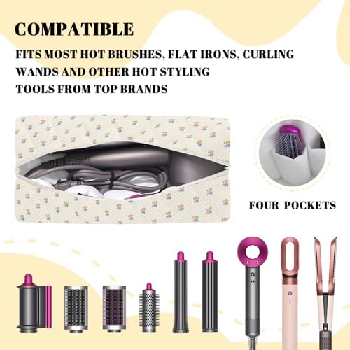 Hair Tools Travel Carrying Bag, Quilted Floral Bag for Shark Flexstyle - Image 3