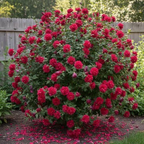 Red Live Rose of Sharon Plant, Hardy Garden Shrub, 6-12 Inch Tall - Image 7