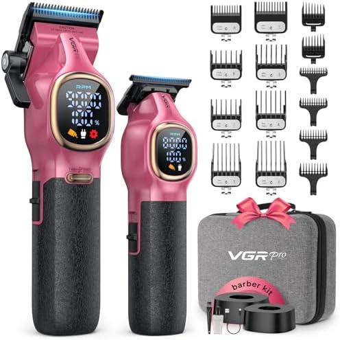 VGRPRO Professional Hair Clippers for Men, Cordless Clipper and Trimmer Set by VGRPRO