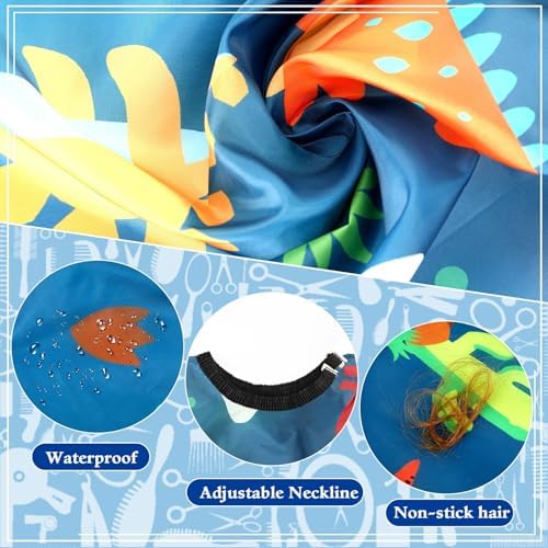 FEBSNOW Kids Haircut Cape, Professional Barber Cape for Children - Image 3