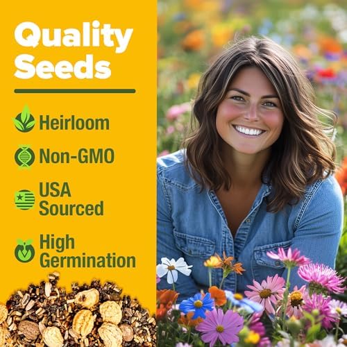 HOME GROWN 23 Wildflower Variety Mix 89,000+ Flower Seeds 2 oz - Image 3