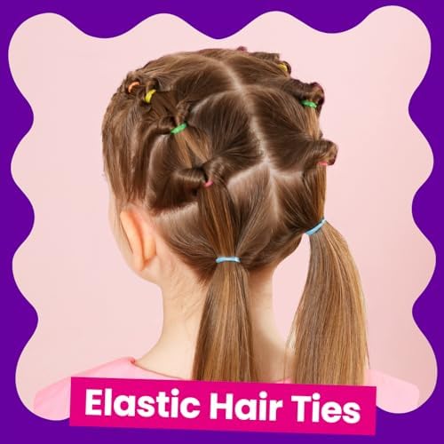 YGDZ Elastic Hair Bands, Colorful Toddler Hair Accessories for Girls, Baby, Mini Rubber Bands for Hair, Small Hair Ties Set, Christmas Stuffers Xmas Gift, Hair Accessories for Teen Girls, Kids - Image 3