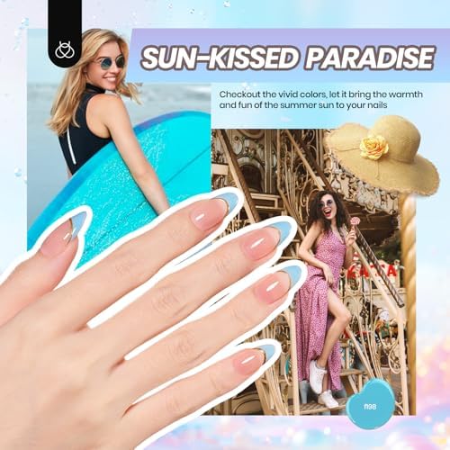 Beetles Gel Nail Polish Kit with U V Light - 32 Colors Gel Polish Kit 54Pcs - Image 6