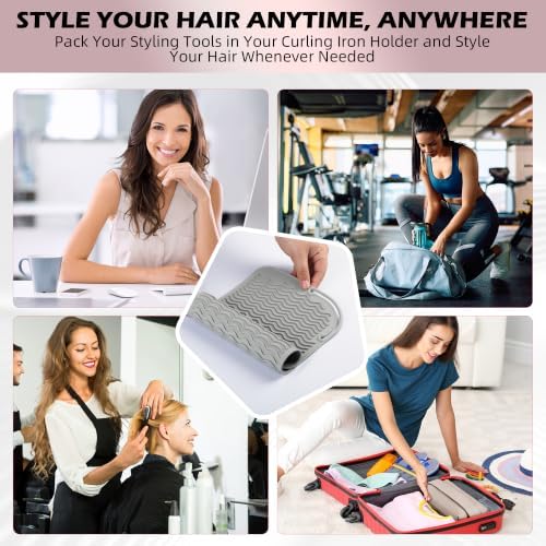 Silicone Heat Resistant Mat for Hair Tools, 11" x 7.5", Gray - Image 7