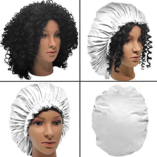 ELEBOX Premium Collection Super Jumbo Shower Cap White - Image 2