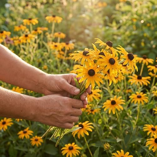 5000 Black Eyed Susan Flower Seeds for Planting - Rudbeckia hirta Native Wildflower, Pollinator Garden, Heirloom, Non-GMO, USA Grown by RDR Seeds - Image 6