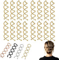 12 Pack French Twist Hair Braiding Tool, Spiral Hair Bun Maker & Twist Hair Styling Clip for Women Girls, Easy DIY Lazy Hair Curler Roller Braider Accessories (Gold) by Elradin