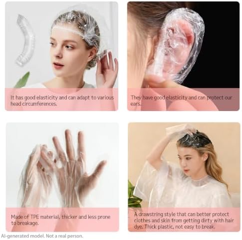 27 pcs Hair Dye Kit Highlight Frosting Cap with Hook - Image 7