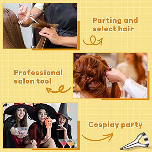 Zopeal 9 Pieces Stitch Braid Tool Finger Hair Parting Ring Pinky Selecting - Image 4