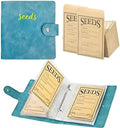 Seed Storage Organizer Binder, Seed Packet Organizer with 50 Clear Pockets by Unknown