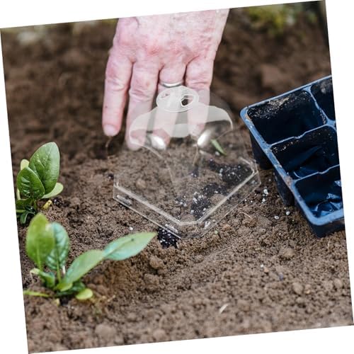 Toddmomy 10Pcs Transparent Greenhouse Dome Plant Cloche Covers - Image 4