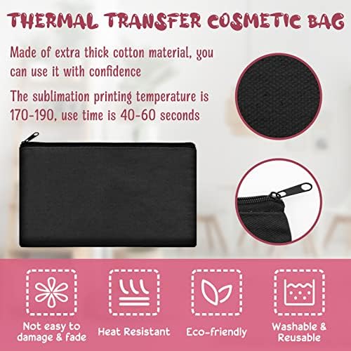Legigo Blank Canvas Bags Zipper Pouch Makeup Bags Pencil Pouch Bulk - Image 3