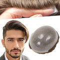 Toupee Hair for Men Human Hair Unit Skin Mens Hair piece #17 by lumeng