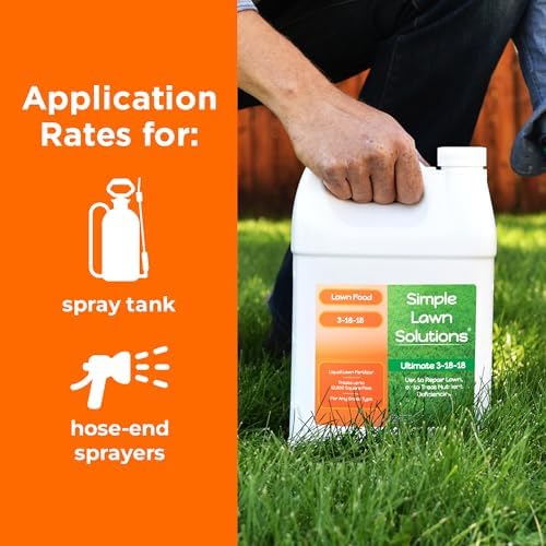 Ultimate 3-18-18 Lawn Food Liquid Fertilizer- Easy to Use Concentrated Spray- Any Grass Type- Summer & Fall - Simple Lawn Solutions- Turf Hardiness & Root Vigor- Phosphorus and Potassium (1 Gallon) - Image 6