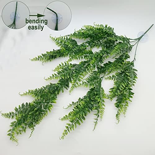 Reptile Plants for Bearded Dragon Tank Accessories, Terrarium Plant Artificial Decor for Snake Cage, Fake Plant for Leopard Gecko Habitat, Lizard Chameleon Ball Pythons (Group BPN) - Image 2