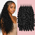 Burmese Feather Curly Miracle Knots Crochet Human Hair for black Women by Jinhui
