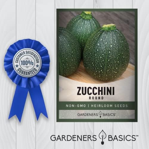 Gardeners Basics Round Zucchini Seeds for Planting Heirloom, Non-GMO Vegetable Summer Squash Container Variety, 3 Grams Seeds Great for Summer Garden - Image 7