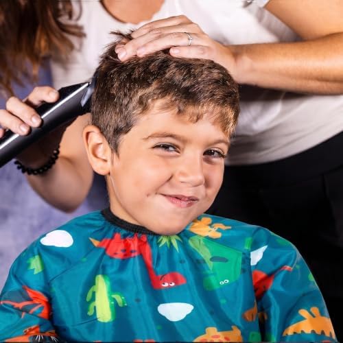 FEBSNOW Kids Barber Cape with Sleeves, Hair Cutting Cape for Boys and Girls - Image 4