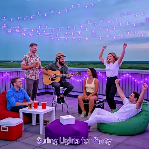 JMEXSUSS 99Ft Purple Halloween Lights, 300 LED Purple Christmas Lights - Image 5