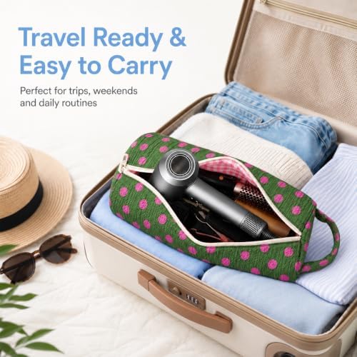 Slim Quilted Hair Tools Travel Case Styling Tools, Wide-Open Design - Image 2