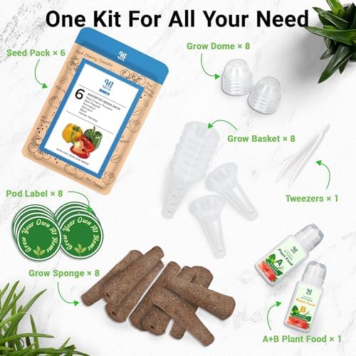 Herb & Salad Seed Pods for All Hydroponics Growing Systems, 8 Pods with 600+ Seeds of Basil, Spinach, Romaine, Red Cherry Tomato, Italian Parsley and Bell Pepper - Image 3