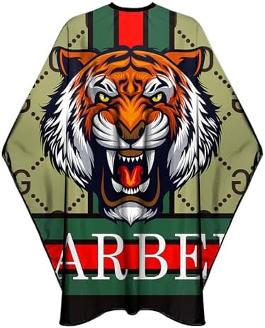Barber Capes Hair Cutting Capes Salon Stylist Capes with Snaps Waterproof Professional Large Barber Hairdresser Gown Cape- 63”× 56”(TIGER) - Image 6