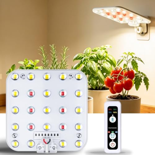 Wall Mounted Grow Light for Indoor Plants, Full Spectrum, 1-Pack by SuEiko