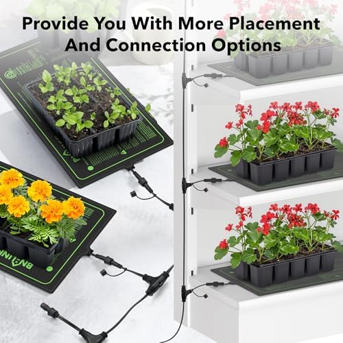 BN-LINK 10" x 20.75" Seedling Heat Mats for Seed Starting Plant Germination - Image 2
