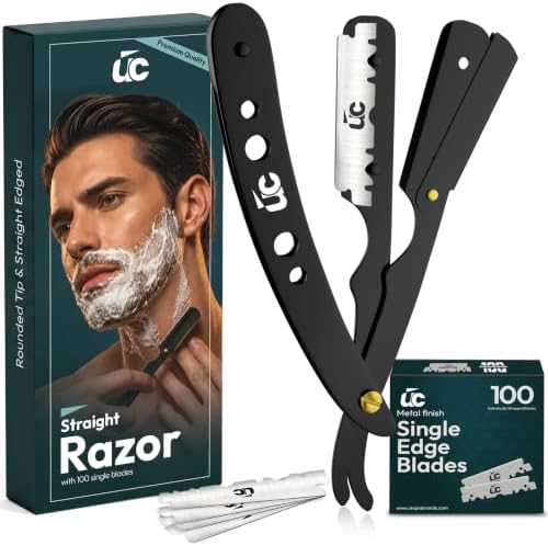 Utopia Care Barber Straight Razor for Men- 100pc Blades Straight Edge Razor by UtopiaCare