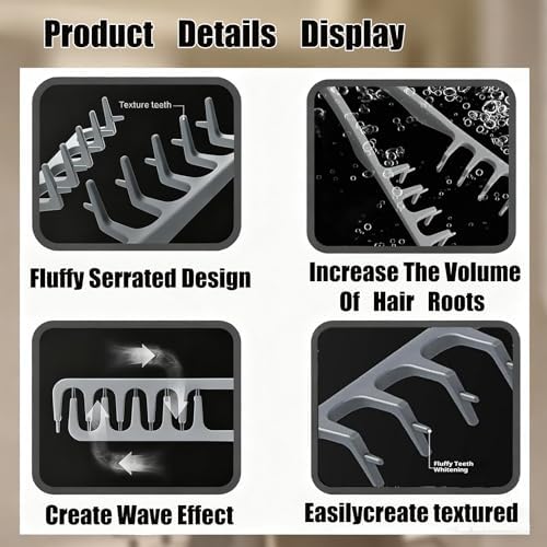 1PCS Texture Comb Men's Fluffy Texture Hair - Image 6