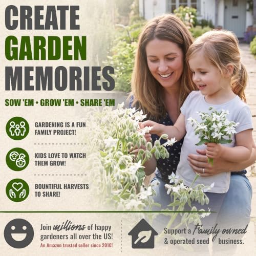 Seed Needs White Borage Seeds to Plant an Herb Garden - 2 Packs - Image 6