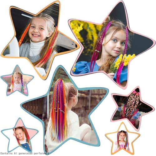 Girl hair accessories, children's colorful braided hair extensions - Image 4