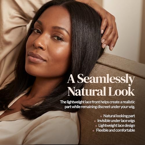 MILANO COLLECTION Lace Wig Grip Cap for Women, Adjustable Wig Caps for Women Non Slip with Headband to Secure Lace Top Perfectly in Place, One Size Fits All, Chocolate Brown & Nude, 2 Pack - Image 5