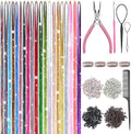 Hair Tinsel, 20 Colors Hair Tinsel Kit, 8000 Strands Tinsel Hair Extensions by Unknown
