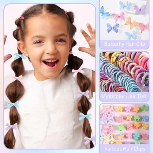 900 PCS Colorful Hair Ties for Girls Hair Accessories Set - Image 4