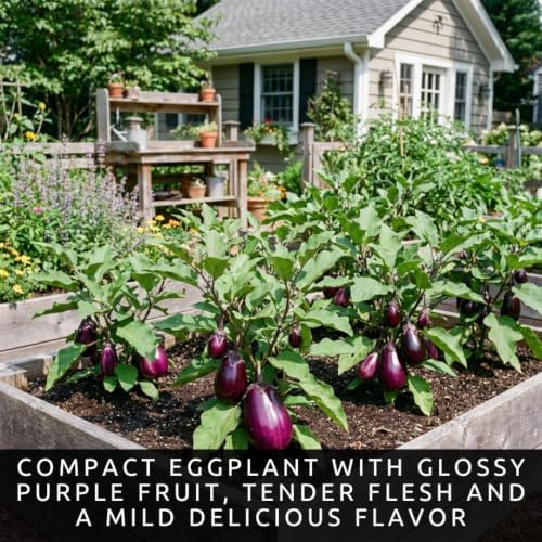 Purple Beauty Eggplant Seeds for Planting | 100 Seeds | Garden Vegetable - Image 2