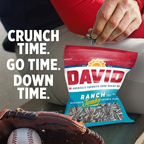 David, Sunflower Seeds, Roasted & Salted, Ranch, 5.25oz Bag (Pack of 2) - Image 5