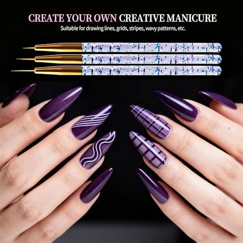 Artdone 34pcs Nail Art Brushes, Nail Art Tool Set, Dotting Tools - Image 2