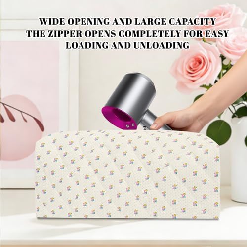 Hair Tools Travel Carrying Bag, Quilted Floral Bag for Shark Flexstyle - Image 5