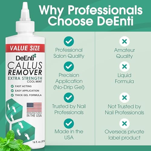 DeEnti Foot Callus Remover Gel, Dead Skin Remover for Feet, 16oz Cool Mint - Image 6
