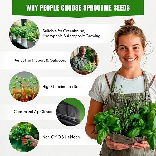 SproutMe Culinary Herb Seeds for Planting, 18 Varieties, 4100+ Seeds - Image 4