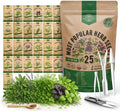 25 Most Popular Herb Seeds Variety Pack - 11,700 Non-GMO Heirloom Seeds for Planting Herbs in Individual Seed Packets for Hydroponic, Indoor & Outdoor Gardening by OrganoRepublic