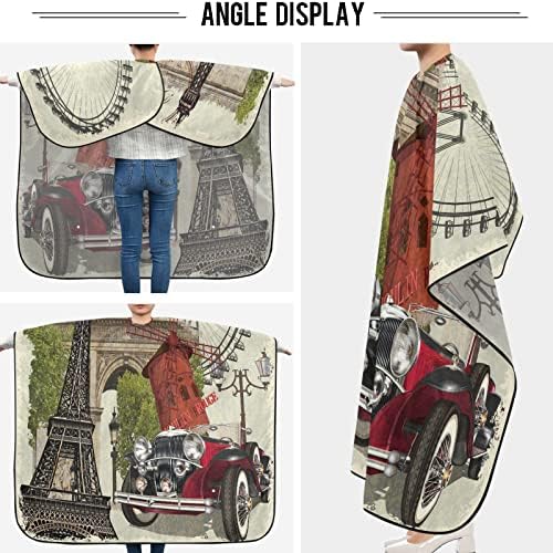 Barber Capes Polyester Hair Cutting Salon Cape with Snaps Beard Bib Hairdresser Gown Stylist Cape For Men Women - Image 6